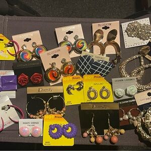 Reseller’s Mixed 20 lot Multicolor Hoop Earrings